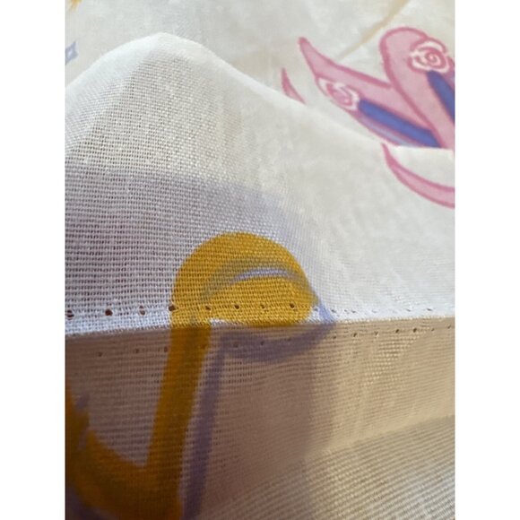 Vintage Barbie Fabric / Twin Flat Sheet 1995 Mattel Hearts Ballet Shoes READ - Picture 7 of 10